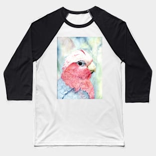 Australian Galah Cockatoo Watercolour Painting Baseball T-Shirt